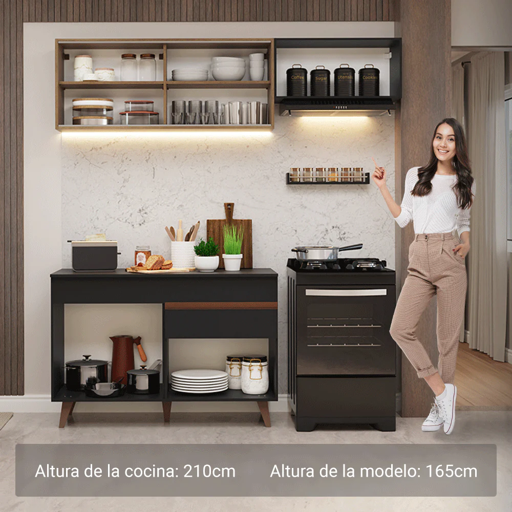 Combo de Cocina Madesa Reims 190cm NM 05 - Image 5