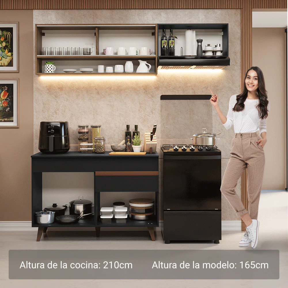 Combo de Cocina Madesa Reims 190cm NM 06 - Image 5