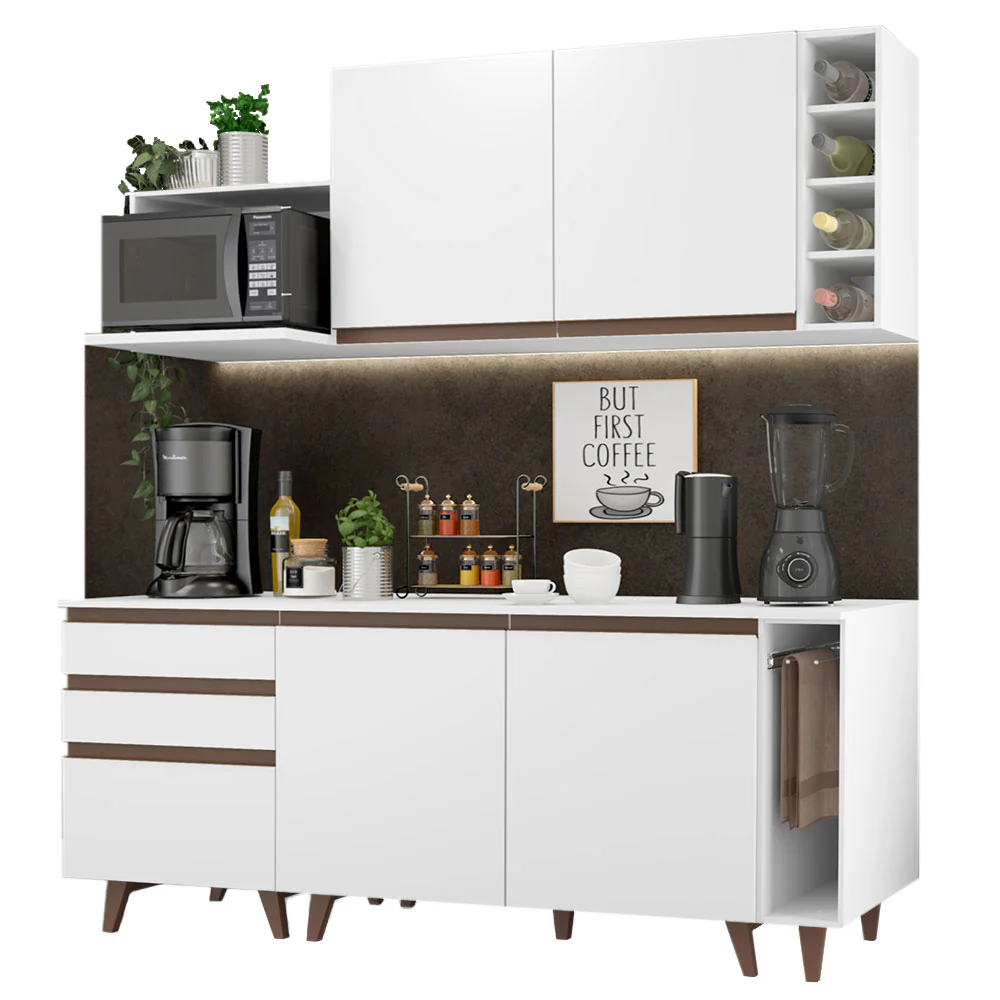 Combo de Cocina Madesa Reims 200cm Blanco 01 - Image 3
