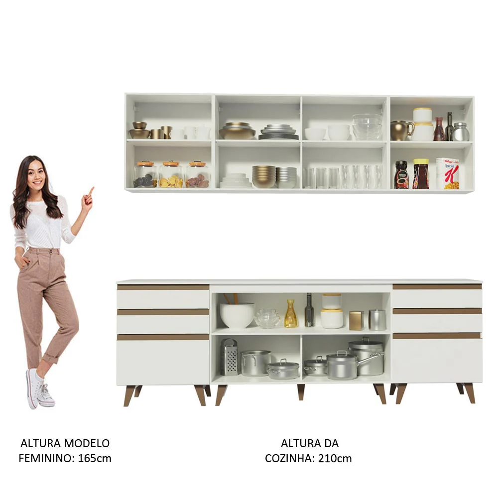 Combo completo de Cocina Madesa Reims 240cm BB - Image 4