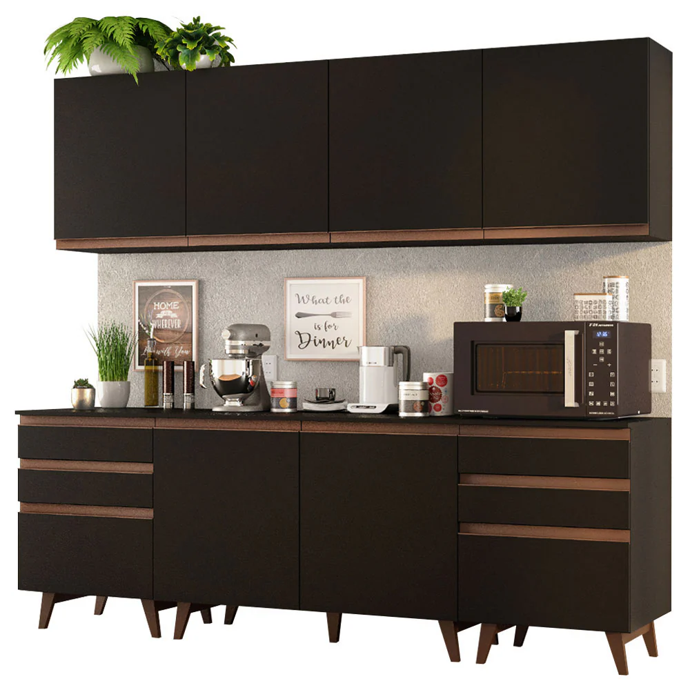 Combo completo de Cocina Madesa Reims 240cm Negro - Image 3
