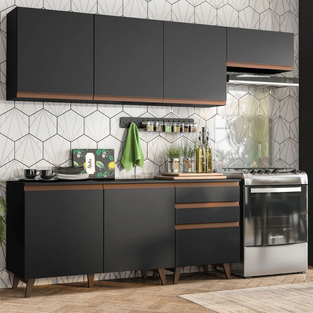 Combo completo de Cocina Madesa Reims 250cm NN 02