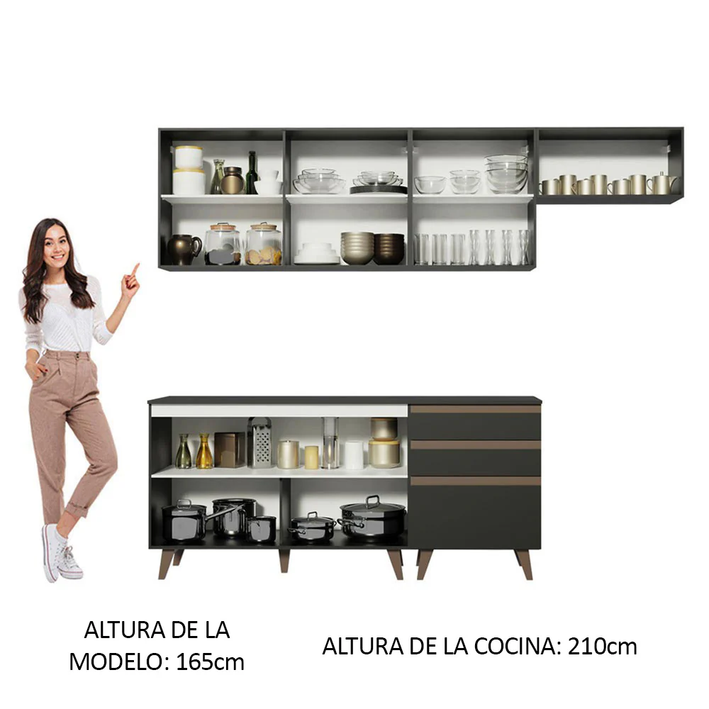 Combo completo de Cocina Madesa Reims 250cm NN 02 - Image 5