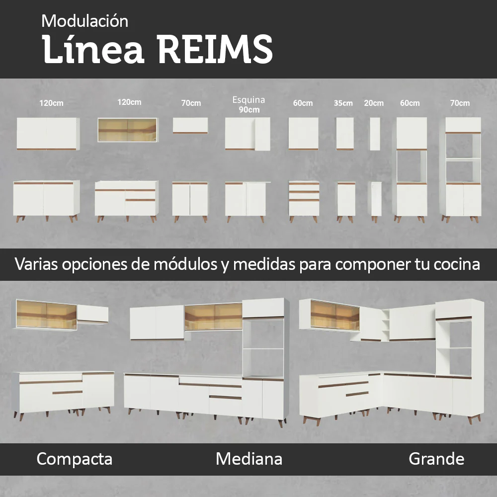 Combo completo de Cocina Madesa Reims 270cm BB 02 - Image 9