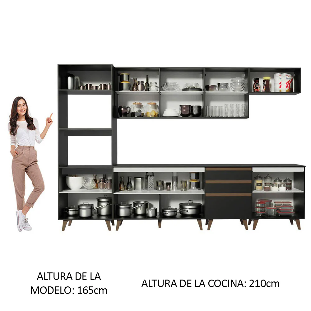 Combo completo de Cocina Madesa Reims 320cm NN 04 - Image 6