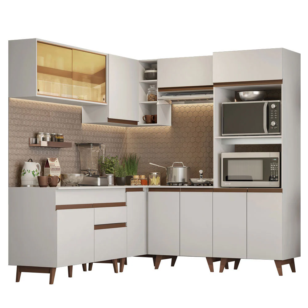 Combo completo de Cocina Esquinera Madesa Reims 402cm BB 01 - Image 3