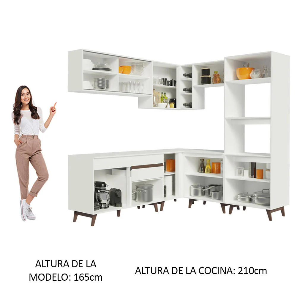 Combo completo de Cocina Esquinera Madesa Reims 402cm BB 01 - Image 5