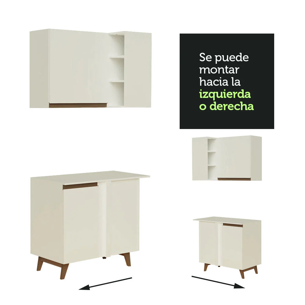 Combo completo de Cocina Esquinera Madesa Reims 452cm BB 01 - Image 6