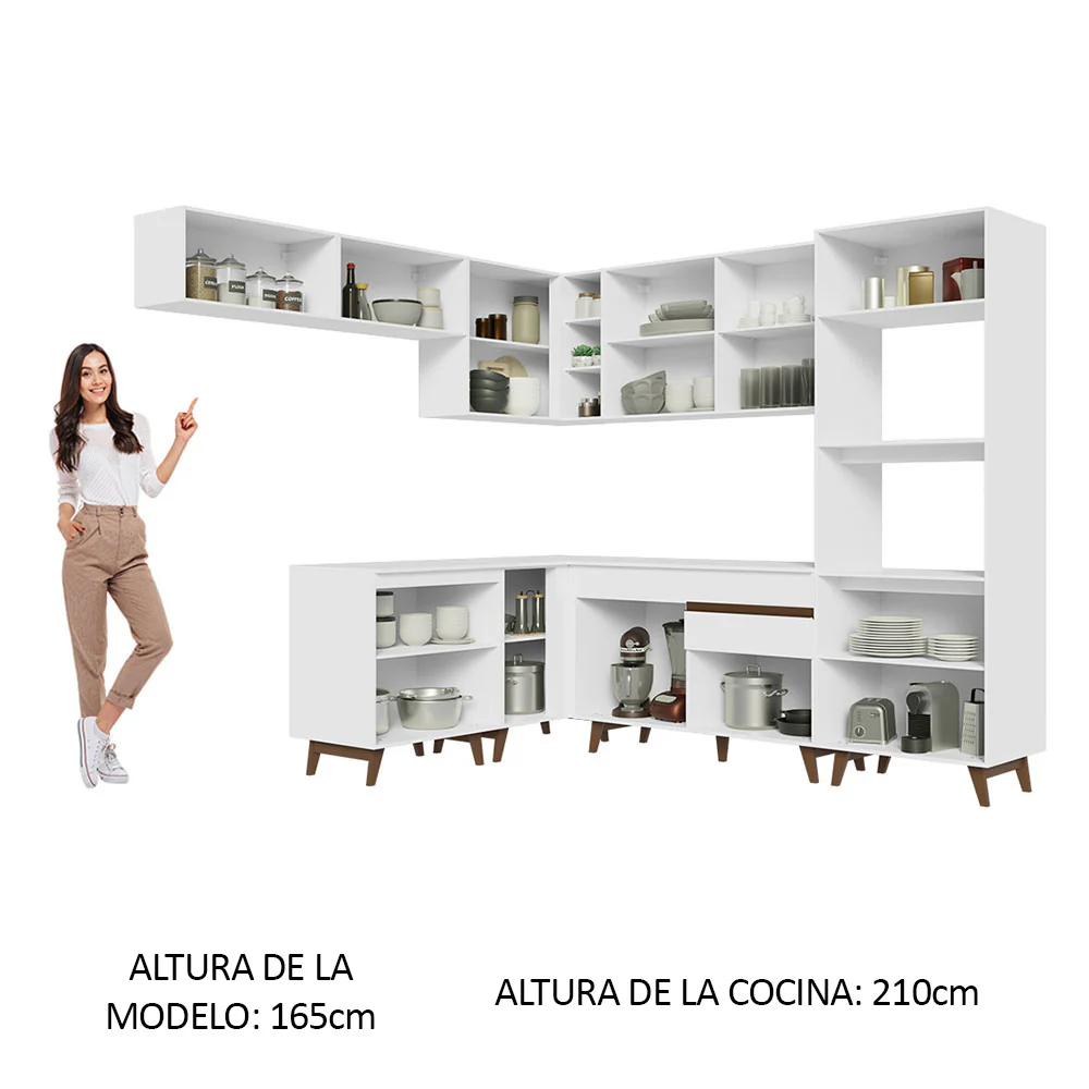 Combo completo de Cocina Esquinera Madesa Reims 472cm BB 01 - Image 6