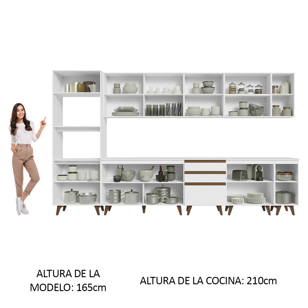 Combo completo de Cocina Madesa Sabrina 355cm BB - Image 6