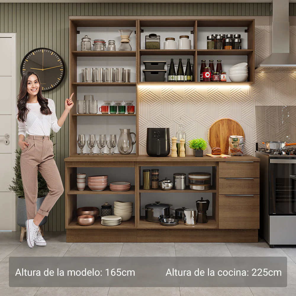 Combo completo de Cocina Madesa Stella 190cm MM 03 - Image 4