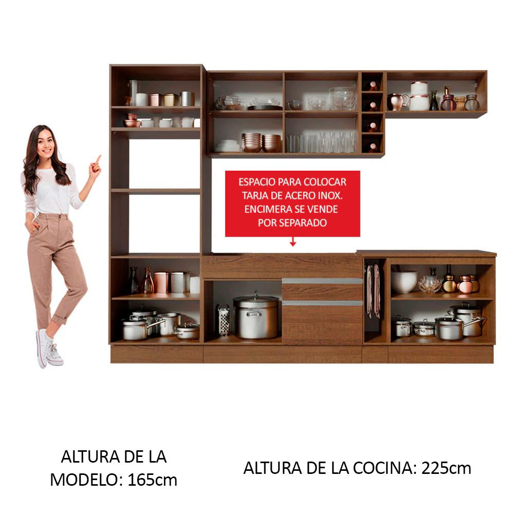 Combo completo de Cocina Madesa Vicenza 290cm MM 02 - Image 4