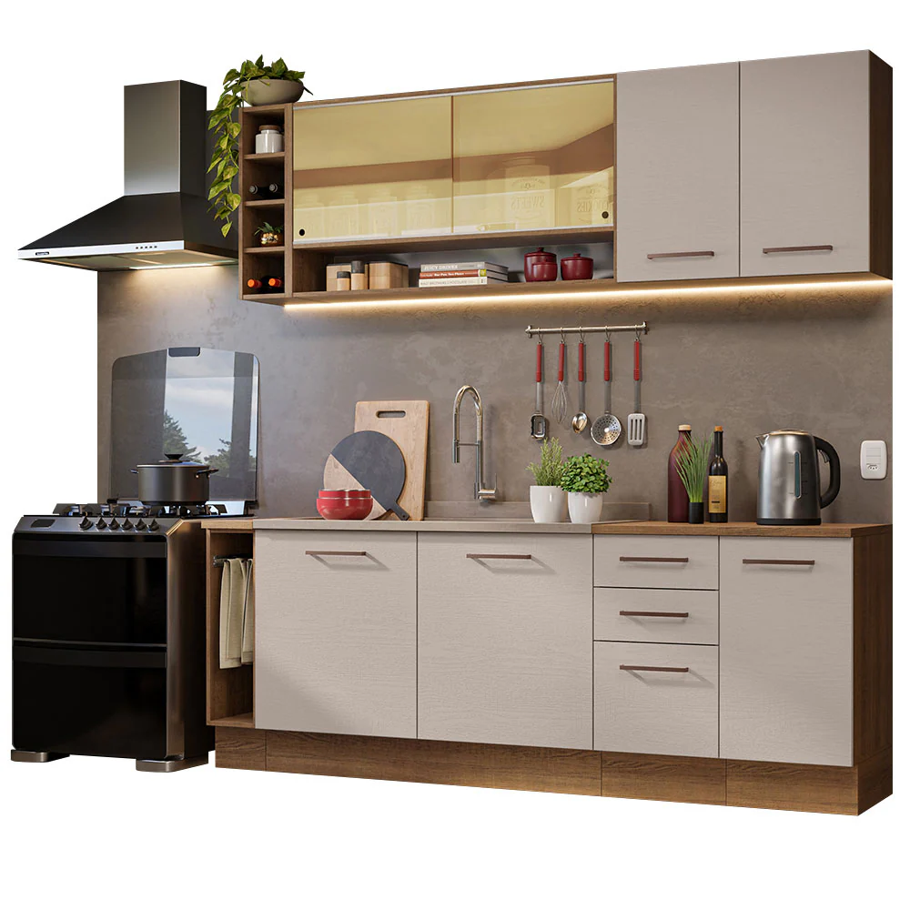 Combo completo de Cocina Agata Madesa 220cm MC - Image 3