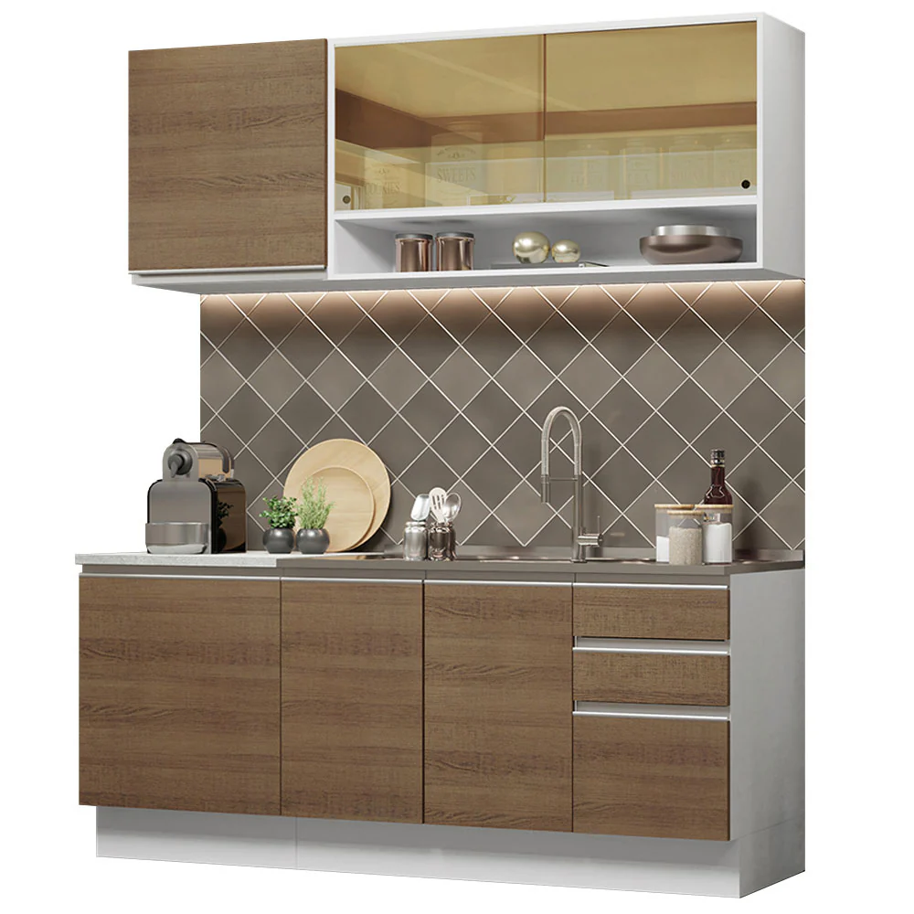 Combo de Cocina Modular Glamy Madesa 180cm BR - Image 3