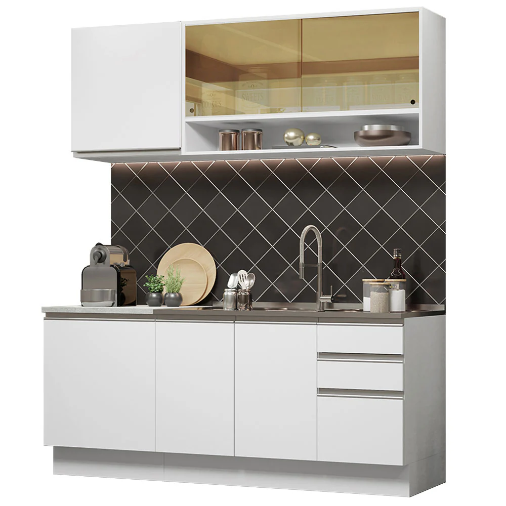 Combo de Cocina Modular Madesa Glamy 180cm BB - Image 3