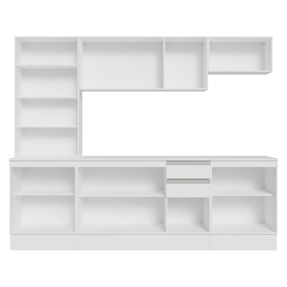 Combo de Cocina 240 cm Smart 100% MDF Blanco 01 - Image 10