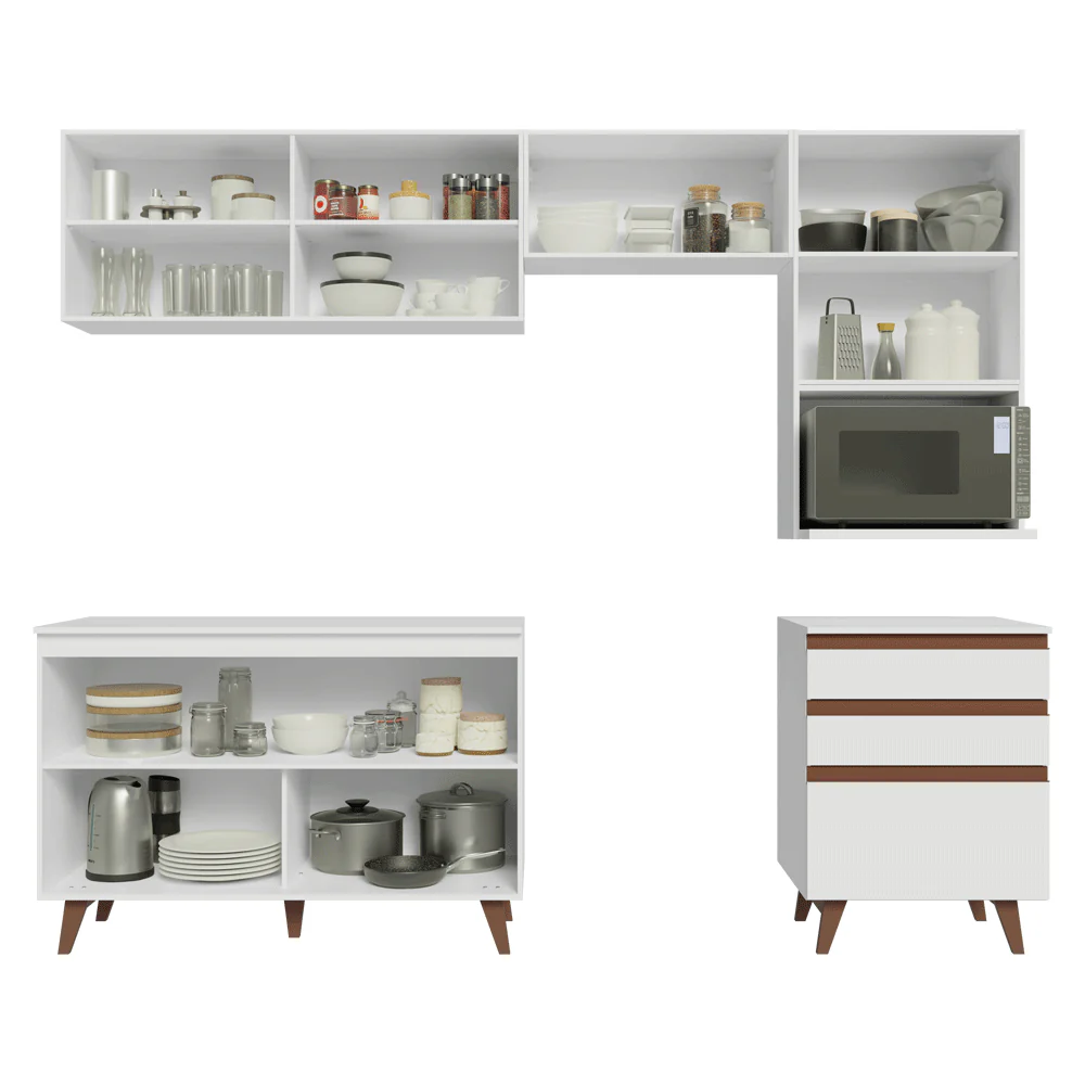 Combo de Cocina 250 cm Reims Blanco 08 - Image 5