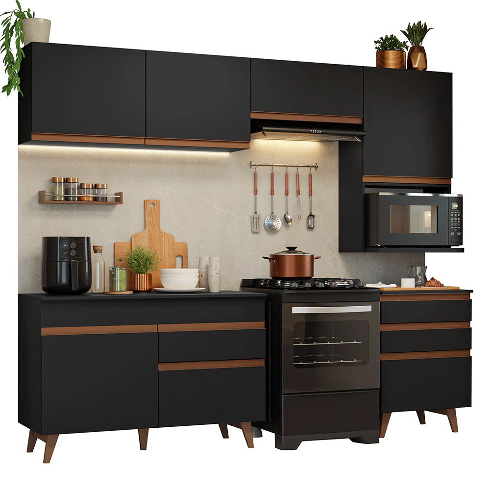 Combo de Cocina 250 cm Reims Negro 07 - Image 3