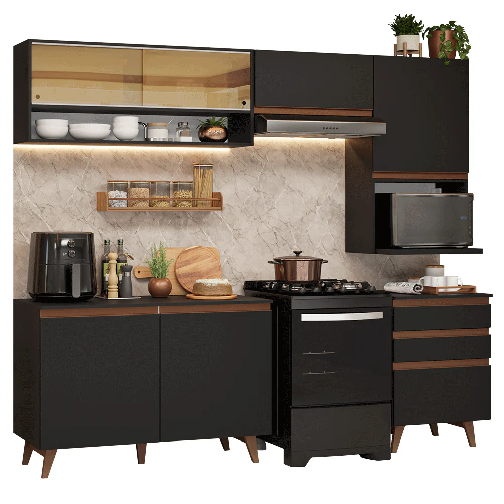 Combo de Cocina 250 cm Reims Negro 10 - Image 3