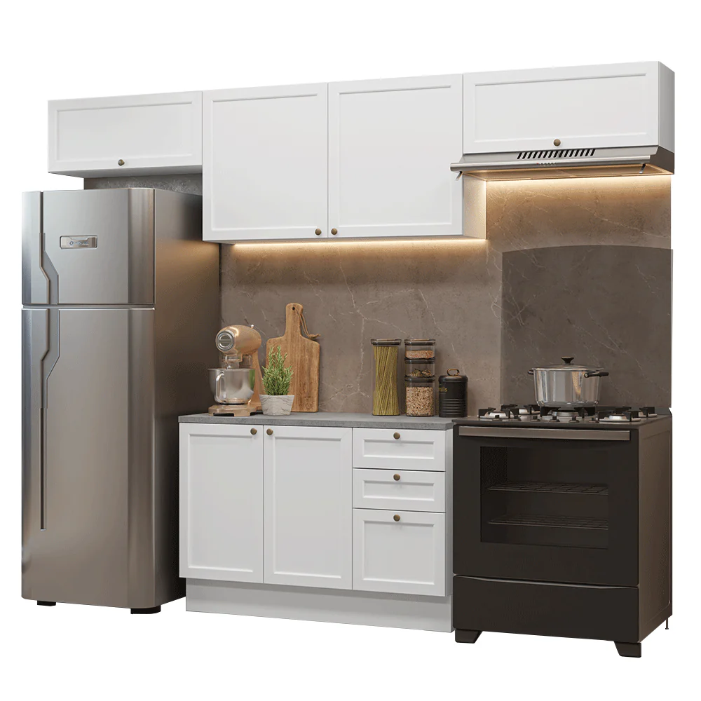 Combo de Cocina 280 cm Vik Blanco 01 - Image 3