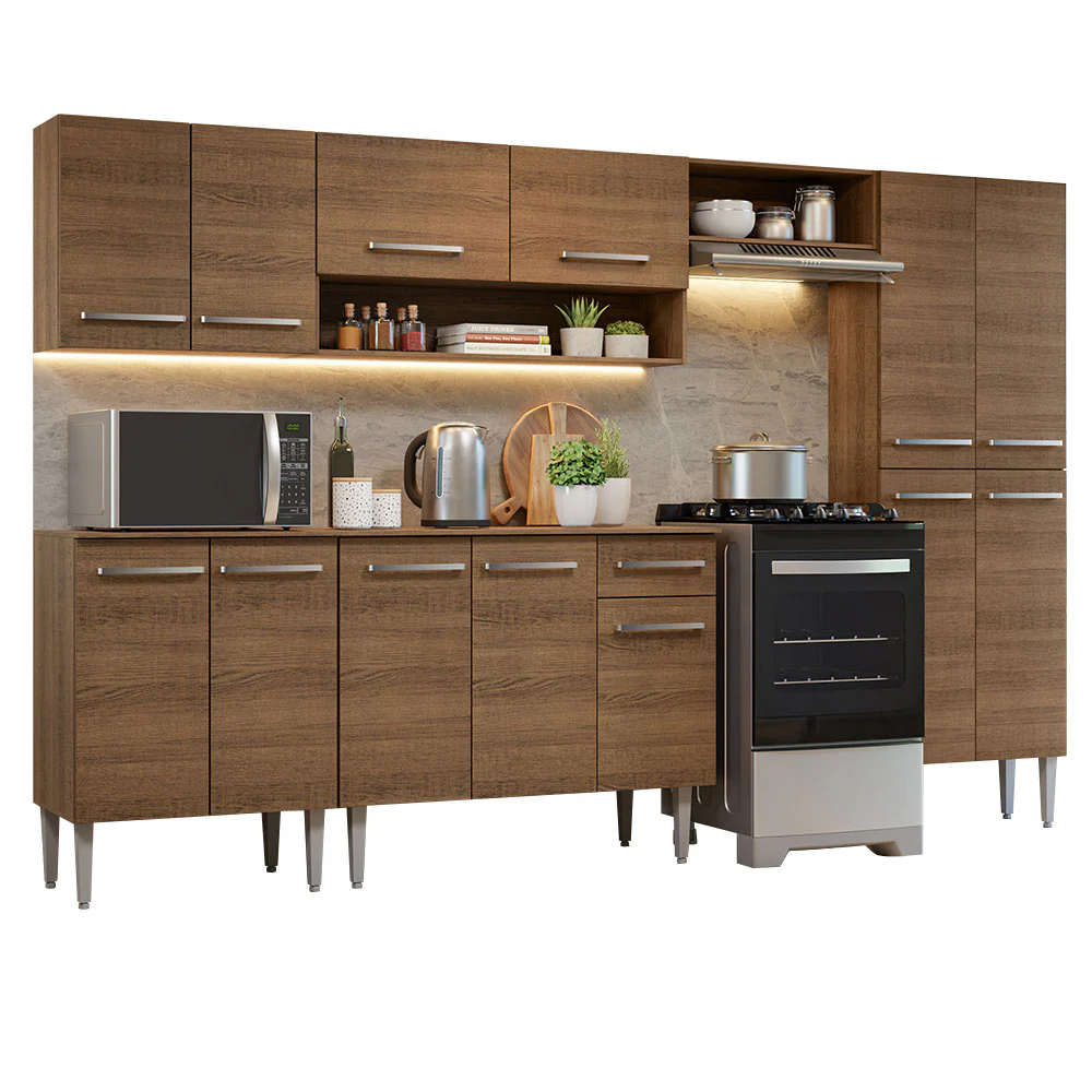Combo completo de Cocina 293 cm Emilly Marrón 10 - Image 3