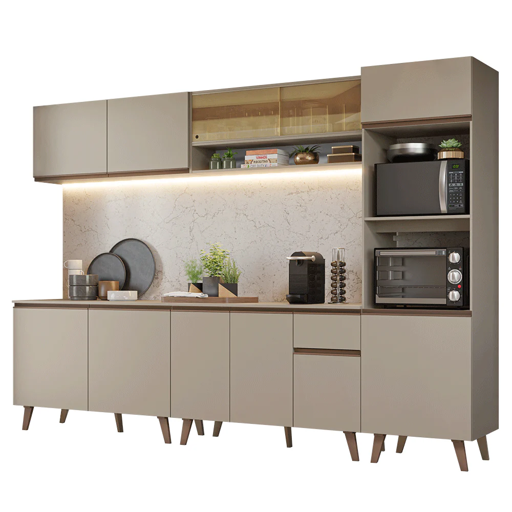 Combo de Cocina 300 cm Con Patas Nice Crema 01 - Image 3