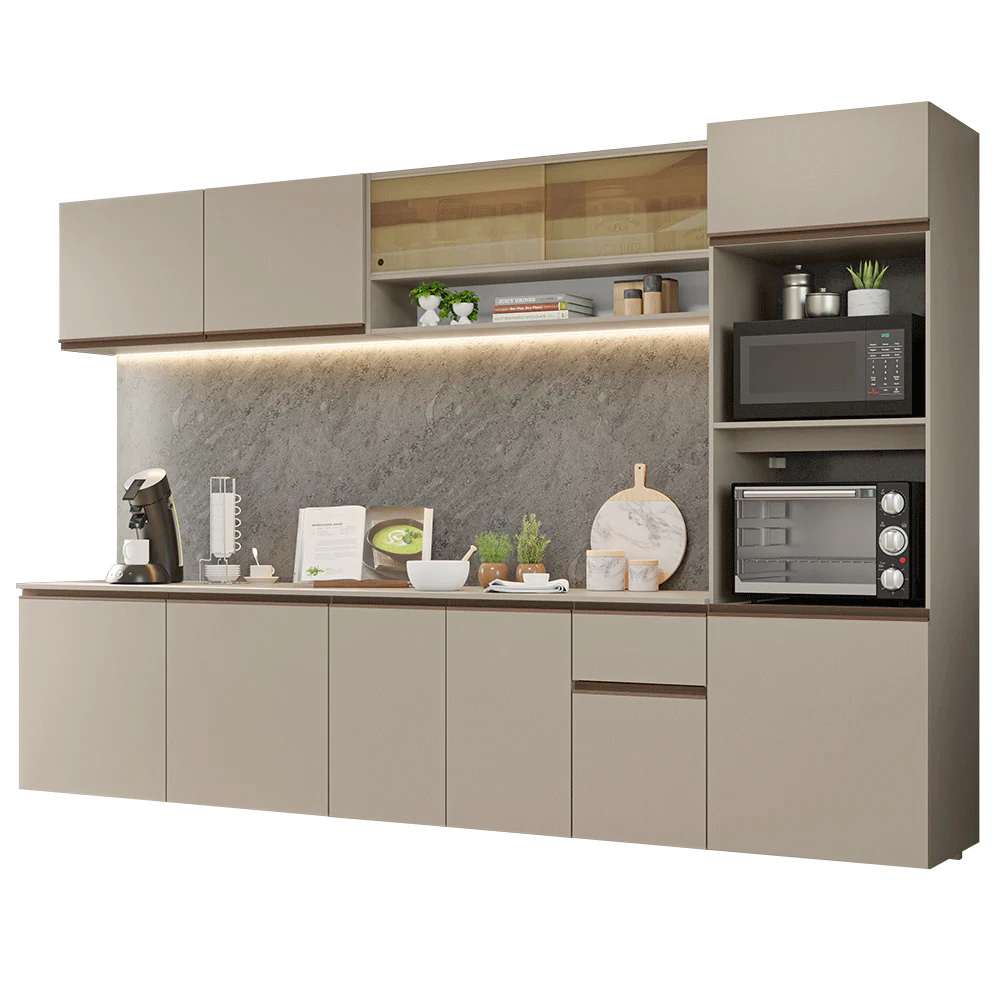 Combo de Cocina 300 cm Sin Patas Nice Crema 03 - Image 3