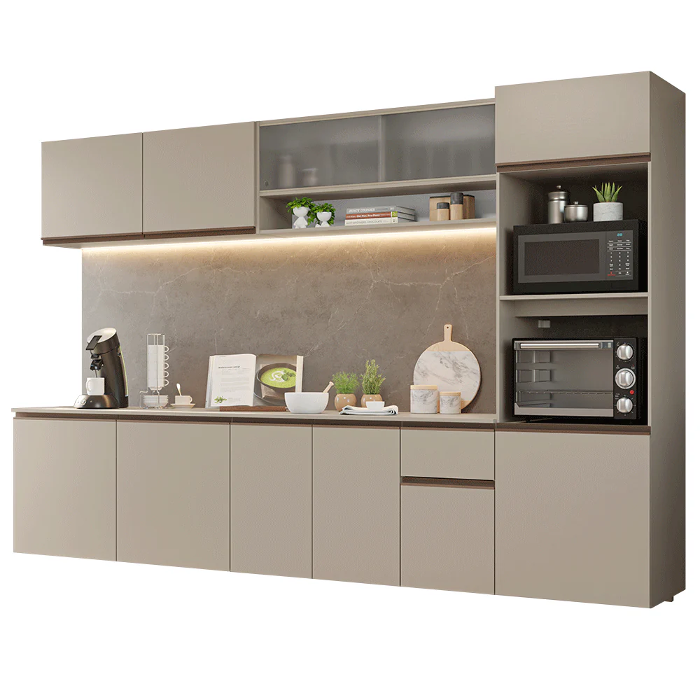 Combo de Cocina 300 cm Sin Patas Nice Crema 04 - Image 3