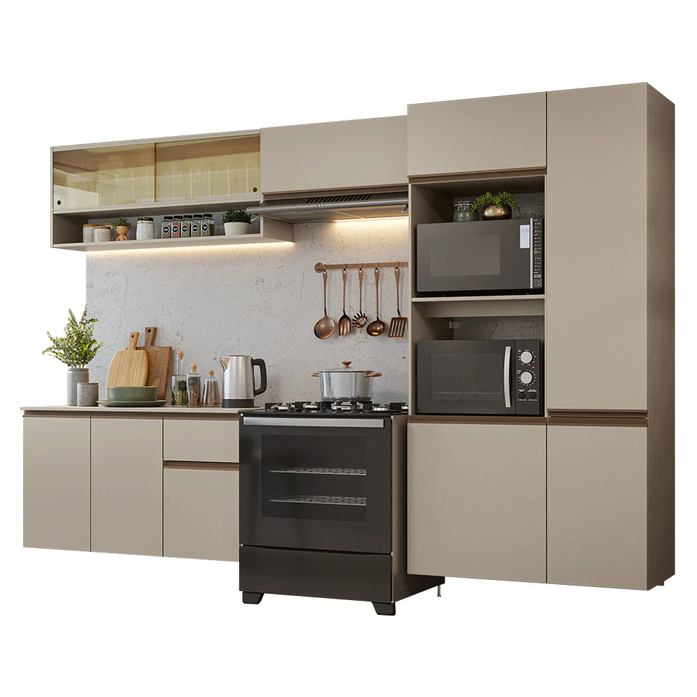 Combo de Cocina 300 cm Sin Patas Nice Crema 07 - Image 3