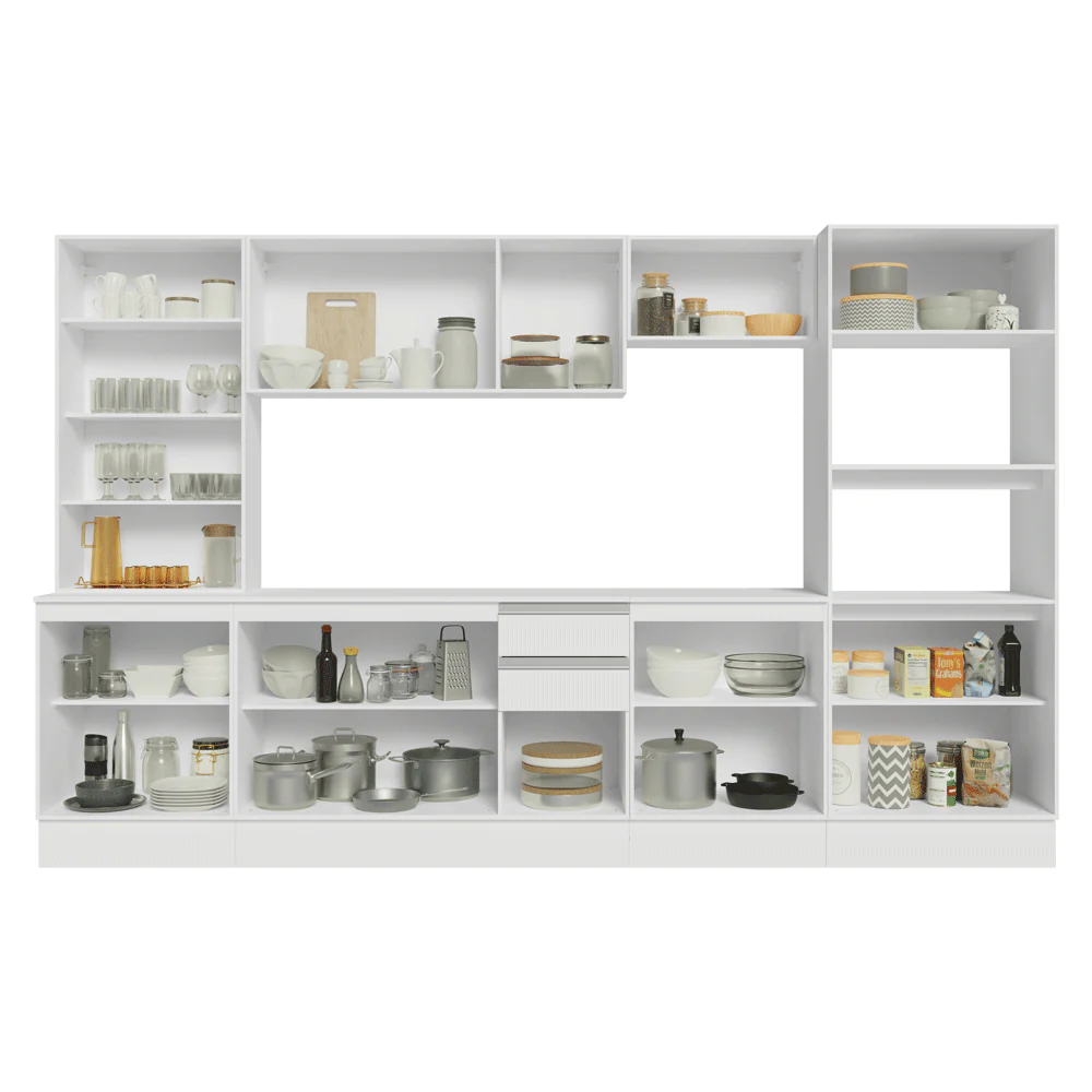 Combo de Cocina 310 cm Smart 100% MDF Blanco 03 - Image 5