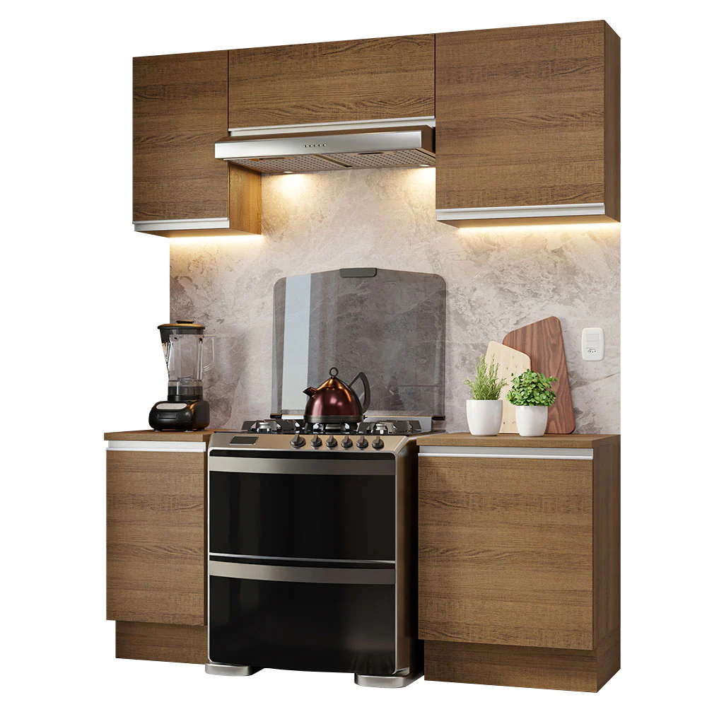 Combo de Cocina Compacta 180cm Marrón Glamy Madesa 12 - Image 2