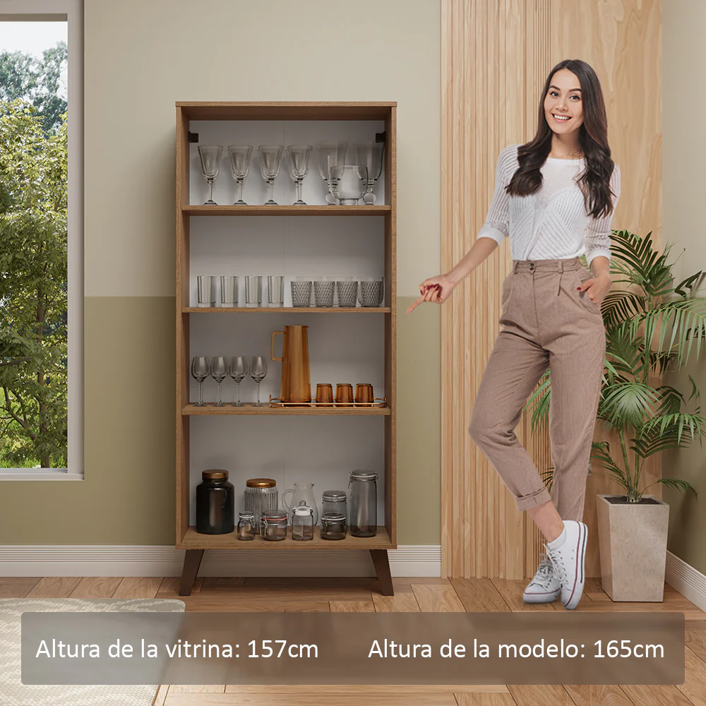 Cristalero Madesa 2 Puertas 70 cm con Patas MM 01 - Image 8