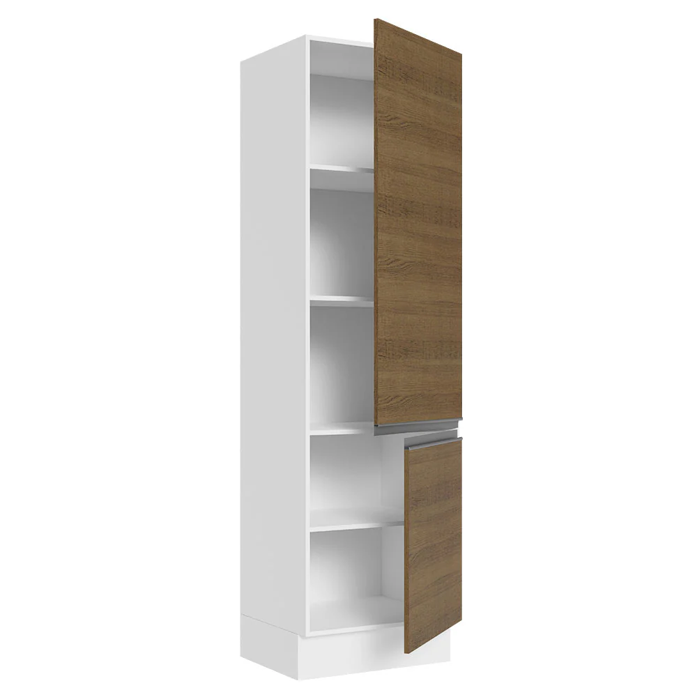 Despensero 100% MDF 60 cm 2 Puertas Blanco/Marrón Acordes Madesa - Image 5
