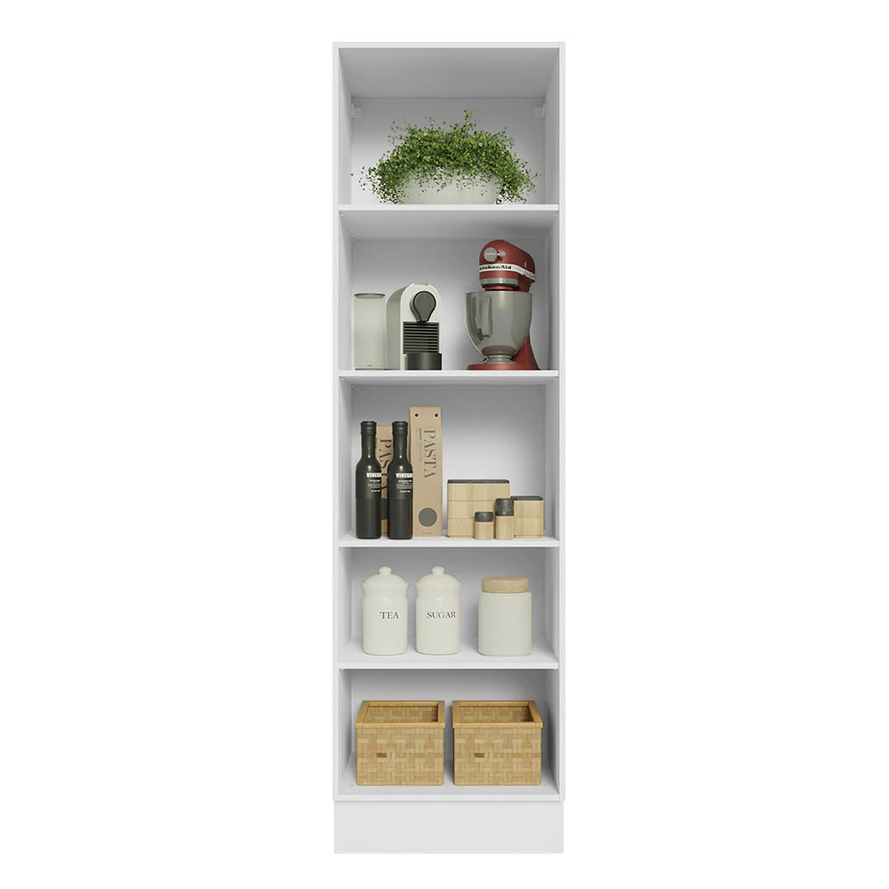 Despensero 100% MDF 60 cm con Nichos Abiertos para Cocina Blanco Acordes Madesa - Image 5