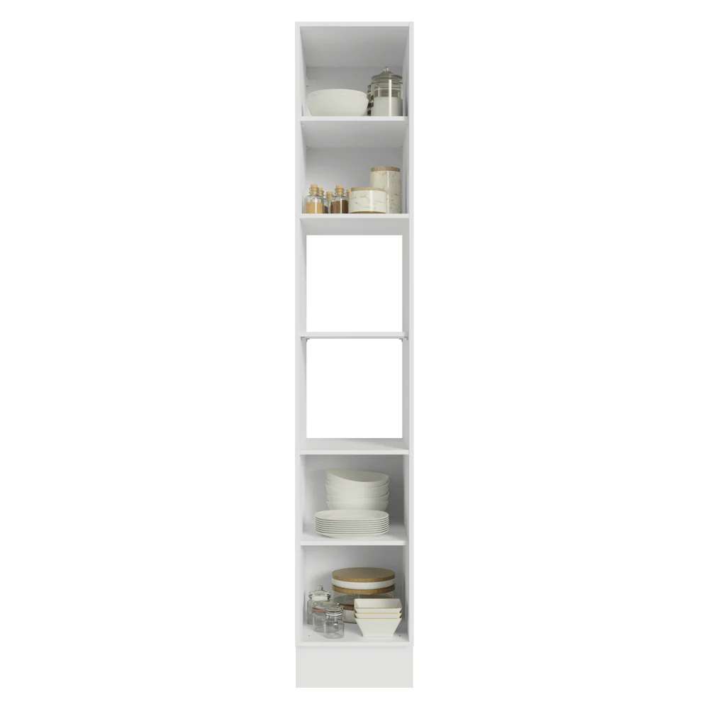 Despensero 40 cm 2 Puetas e 2 Nichos Blanco/Crema Vik Madesa - Image 5