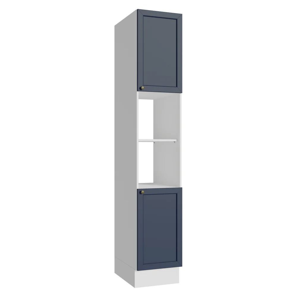 Despensero 40 x 60 cm 2 Puertas e 2 Nichos Blanco/Azul Vik Madesa