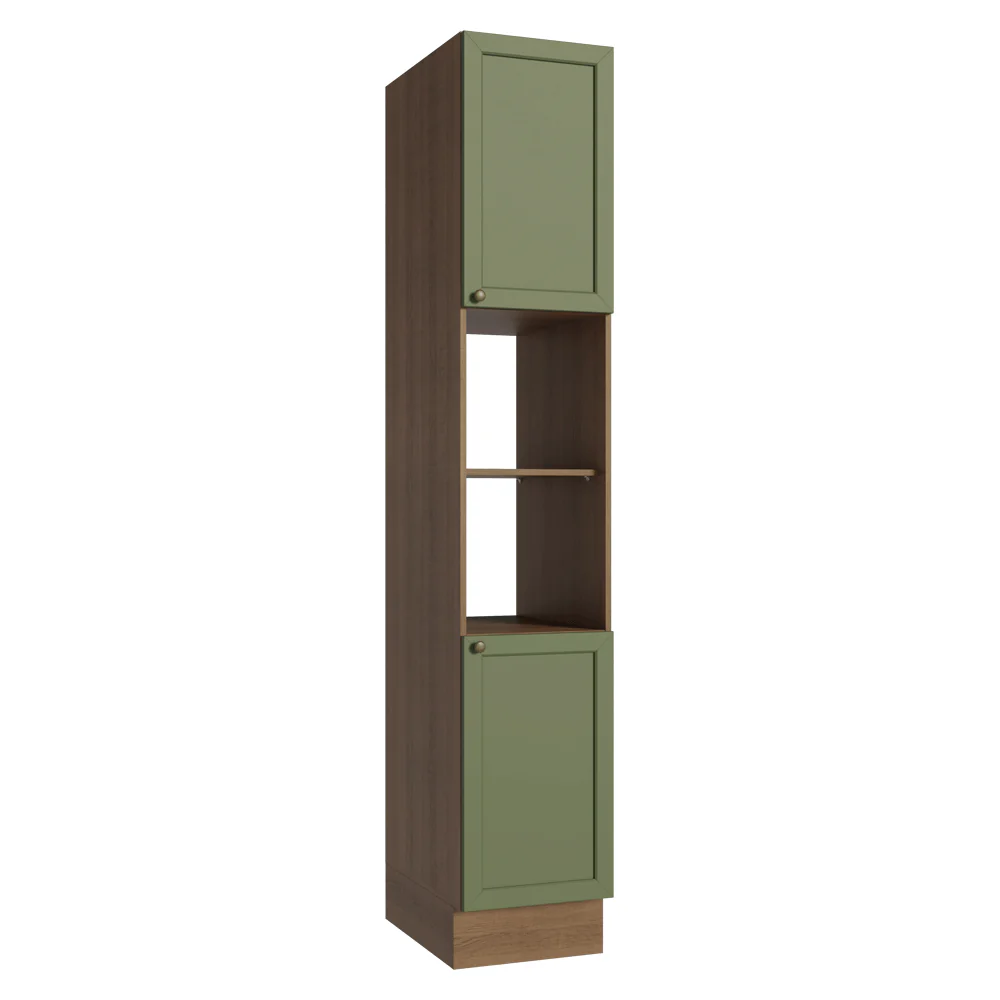 Despensero 40x60 cm 2 Puertas e 2 Nichos Marrón/Verde Vik Madesa