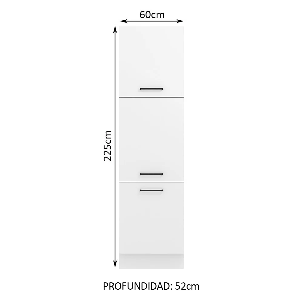 Despensero 60 cm 3 Puertas Blanco Agata Madesa - Image 2