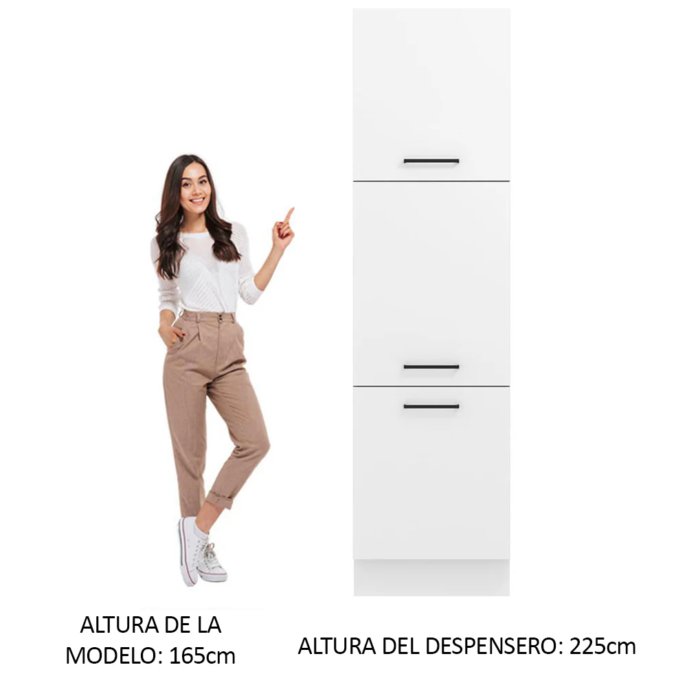Despensero 60 cm 3 Puertas Blanco Agata Madesa - Image 3