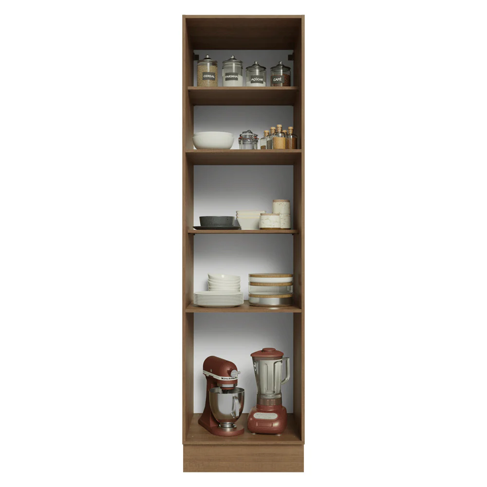 Despensero 60 cm 3 Puertas Marrón/Blanco Vik Madesa - Image 5