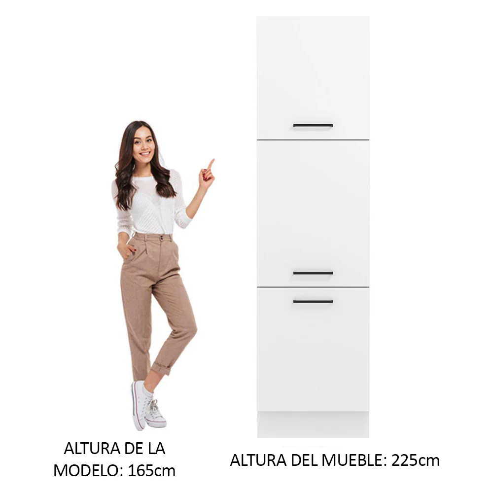 Despensero 60 x 60 cm 3 Puertas Blanco Agata Madesa - Image 3
