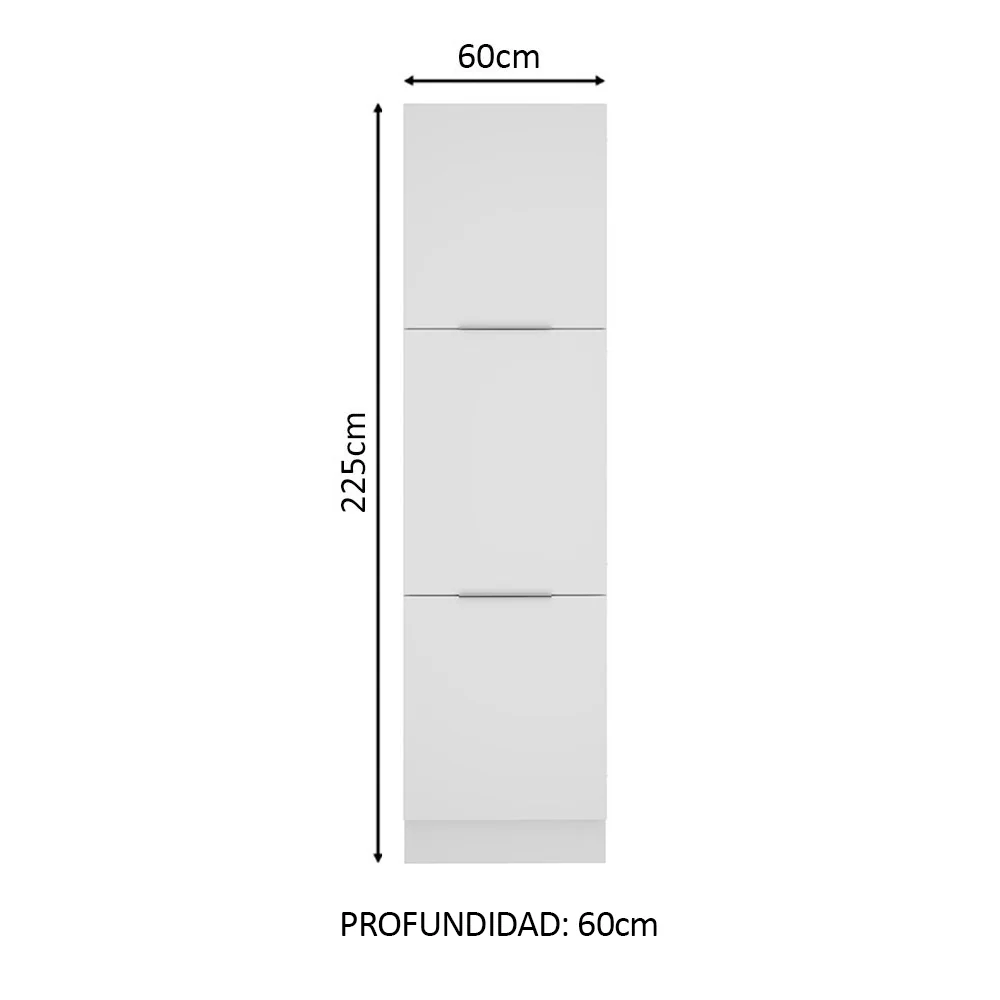 Despensero 60 x 60 cm 3 Puertas Blanco Stella Madesa - Image 2