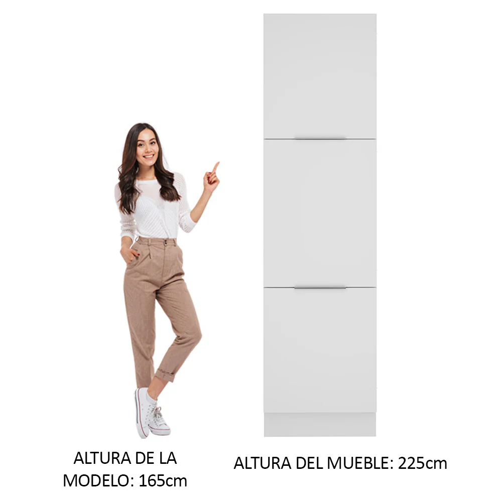 Despensero 60 x 60 cm 3 Puertas Blanco Stella Madesa - Image 3