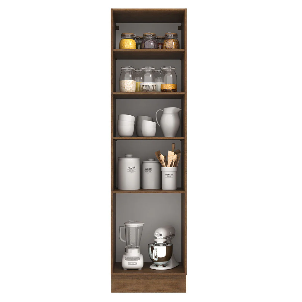 Despensero Agata 60 cm 3 Puertas Marrón/Gris - Image 3