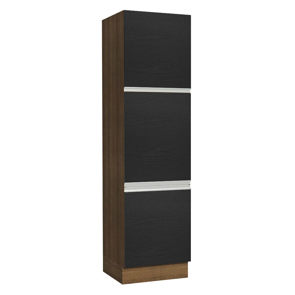 Despensero Madesa Glamy 60 x 60 cm 3 Puertas Marrón/Negro
