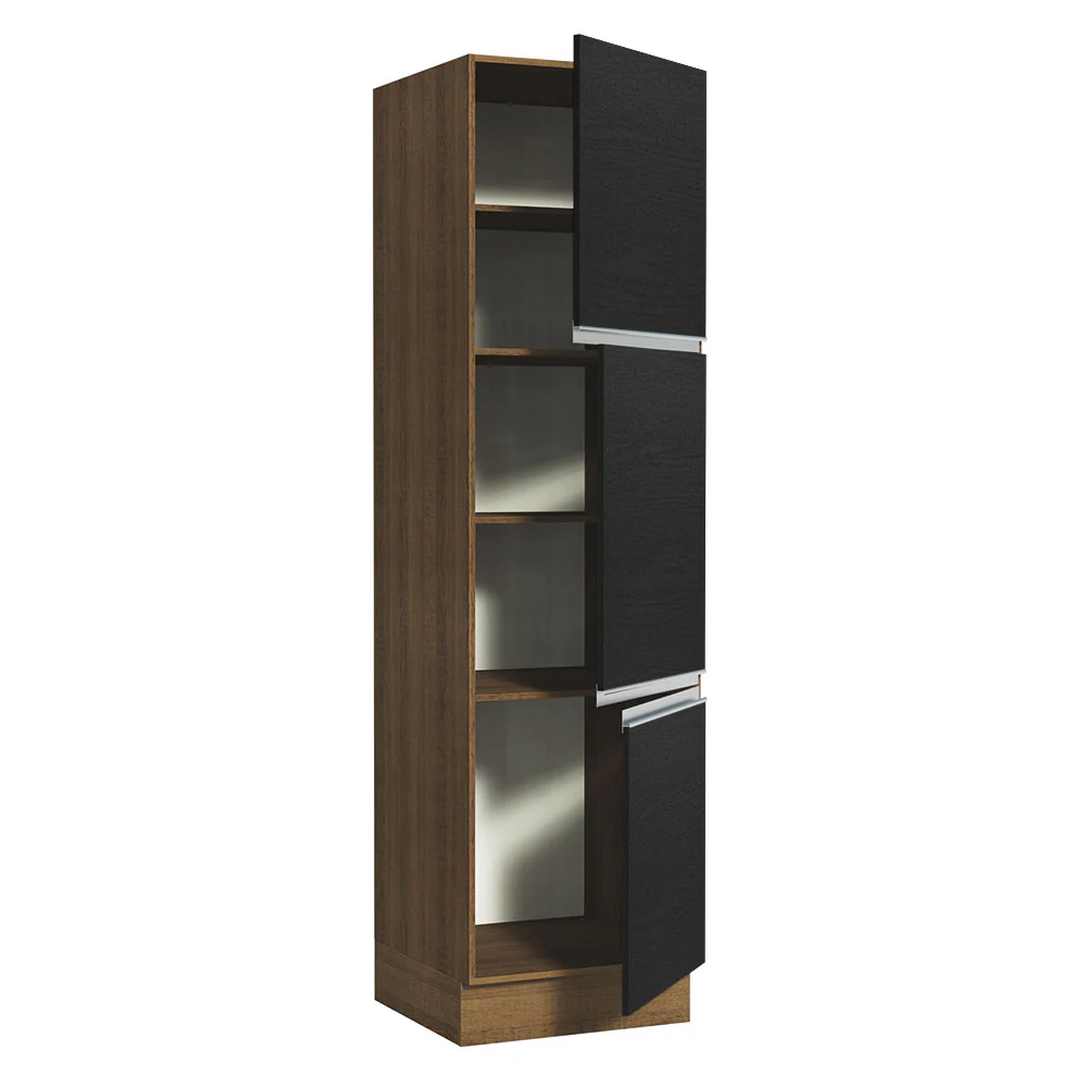 Despensero Madesa Glamy 60 x 60 cm 3 Puertas Marrón/Negro - Image 6