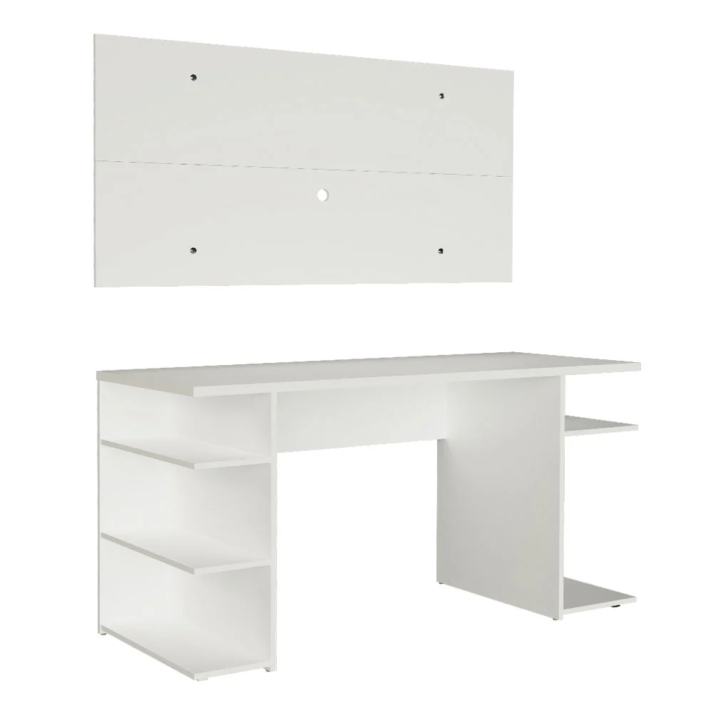 Escritorio Gamer Madesa 9409 e Panel para TV hasta 50 Pulgadas Blanco - Image 6