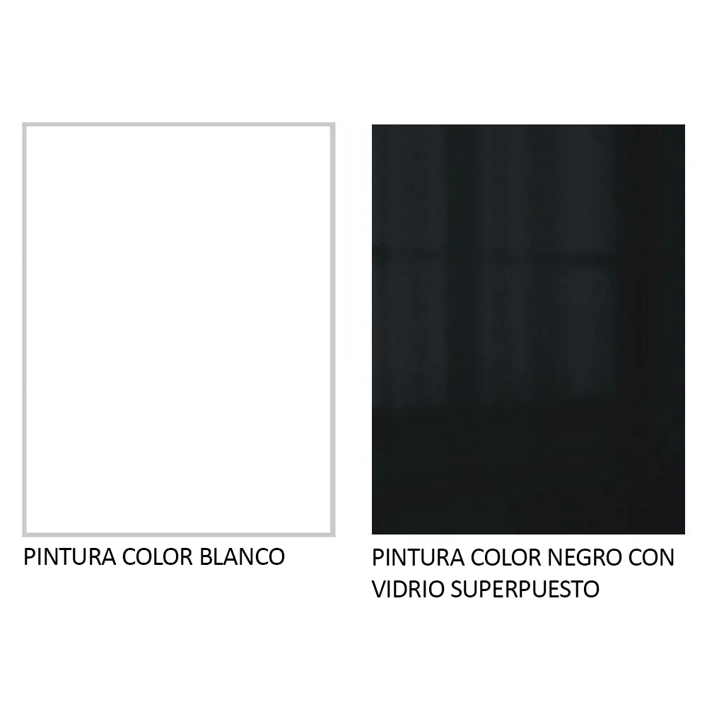 Escritorio Rubi con Tapa de Madera y 1 Nicho Blanco/Negro - Image 8