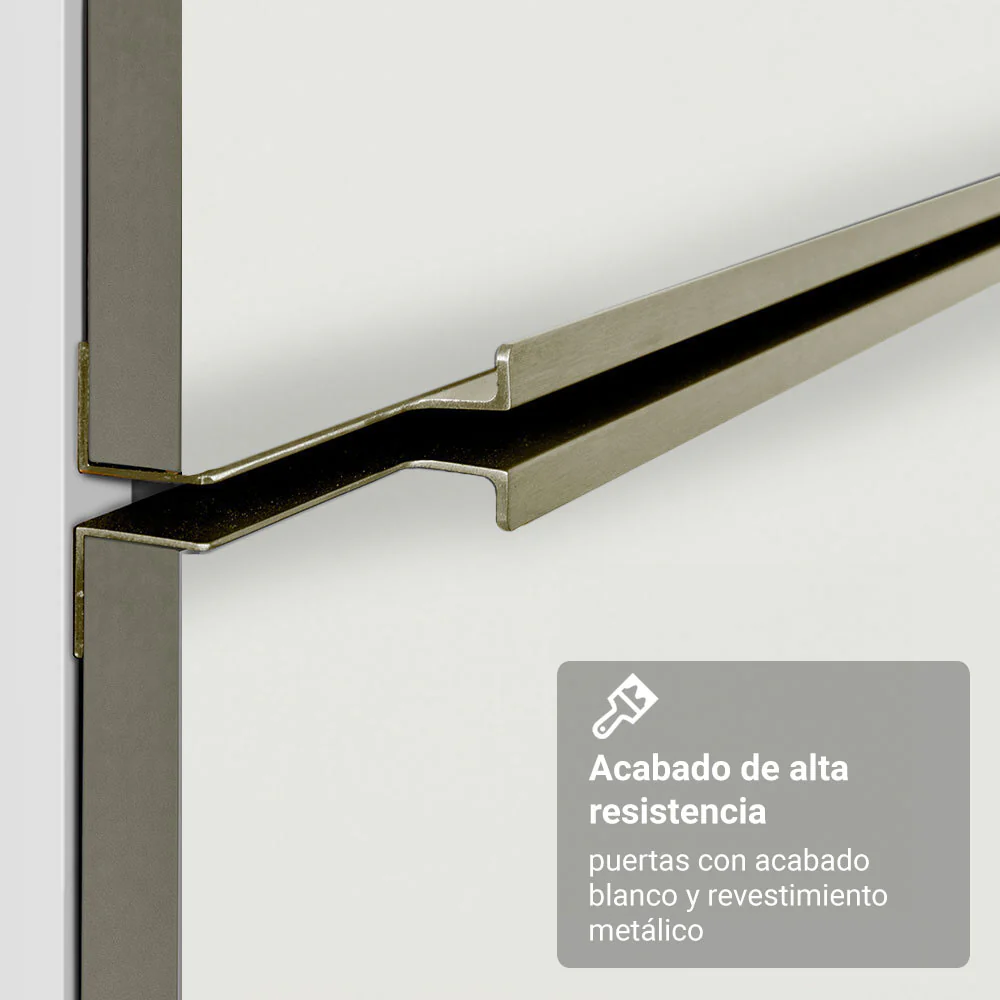 Especiero 20 cm X 60 cm, 1 puerta (Con Mesada), Blanco/Blanco Aterciopelado/Marrón Lux Madesa - Image 9