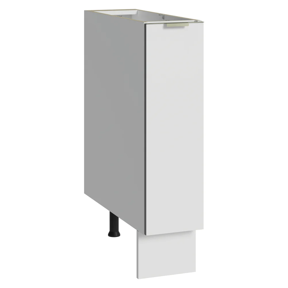 Especiero 20 cm X 60 cm, 1 puerta (Sin Mesada) Blanco aterciopelado Lux Madesa